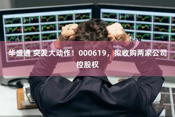 华盛通 突发大动作！000619，拟收购两家公司控股权