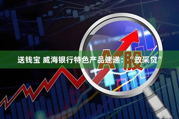 送钱宝 威海银行特色产品速递：“政采贷”