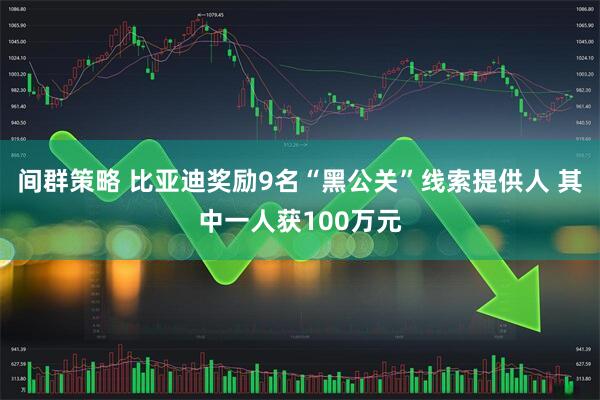 间群策略 比亚迪奖励9名“黑公关”线索提供人 其中一人获100万元